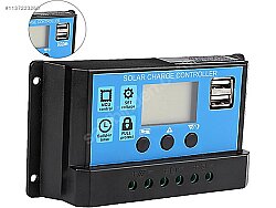 Hightek 12V/24V 10A Solar Şarj Kontrol Cihazı PWM Akü Şarj Regülatörü LCD Ekranlı - 2