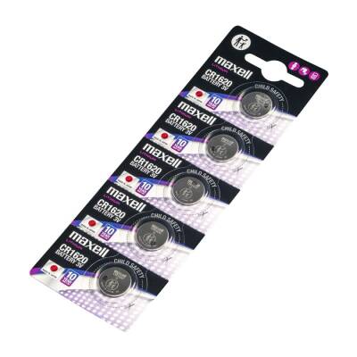 Maxell CR1620 3V Lityum Düğme Pil 5'li Paket - 1