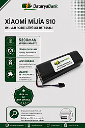 Mi Mijia S10 Robot Süpürge Bataryası 14.4V 5200mAh Li-ion Uyumlu Yedek Yüksek Performanslı - BataryaBank