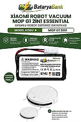 Mi Vacuum Mop G1 2in1 / Essential / MSJTG1 Uyumlu Robot Süpürge Bataryası 2600 mAh - BataryaBank