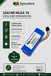 Mii Mijia 1S Robot Süpürge Bataryası 14.8V 5200mAh Li-ion Yüksek Kapasiteli Uyumlu Pil - BataryaBank