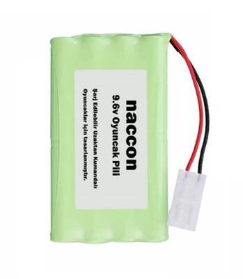 Naccon 9.6V 1300mAH Tamiya Soketli Şarjlı Oyuncak Pili AA Kalem Pilli - 1