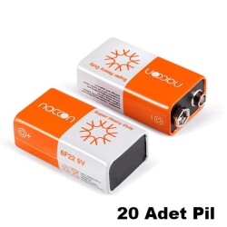 Naccon 9v Çinko Karbon Pil 20li Shrink Ambalaj - Naccon 