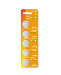 Naccon CR2025 3V Lityum Pil 5'li Paket - Naccon 