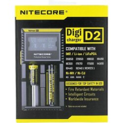 Nitecore D2 Akıllı Pil Şarj Cihazı Li-ion Ni-MH Ni-Cd LCD Ekranlı - 2