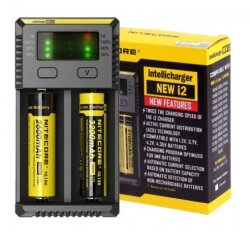 Nitecore New i2 Kablolu Akıllı Pil Şarj Cihazı Li-ion Ni-MH Ni-Cd - 3
