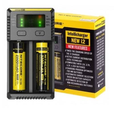 Nitecore New i2 Kablolu Akıllı Pil Şarj Cihazı Li-ion Ni-MH Ni-Cd - 3