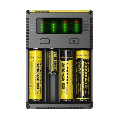 Nitecore New i4 Kablolu Pil Şarj Cihazı 4'lü Li-ion Ni-MH Ni-Cd - 3