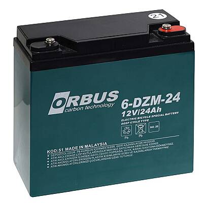Orbus 12V 24 Ah Elektrikli Bisiklet Aküsü - 1