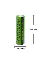 Orion 1.2V AA 1800mAh Ni-MH Şarjlı Kalem Pil Şarj Edilebilir Pil - 2