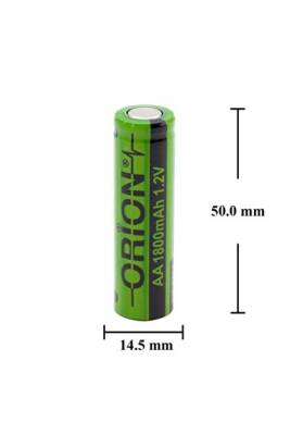 Orion 1.2V AA 1800mAh Ni-MH Şarjlı Kalem Pil Şarj Edilebilir Pil - 2