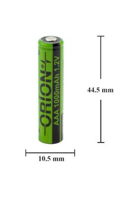 Orion 1.2V AAA 1000mAh Ni-MH Puntolu Şarj Edilebilir Batarya Pili - 2