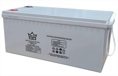 Ortec 12 Volt 200 Amper Jel Akü – Solar, Karavan, Tekne ve Off Grid Kullanım İçin - 2