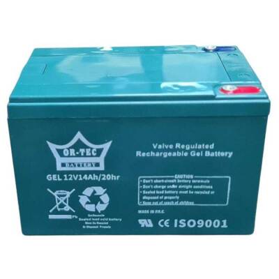 Ortec 12v 14Ah Elektrikli Bisiklet Jel Akü  - 1