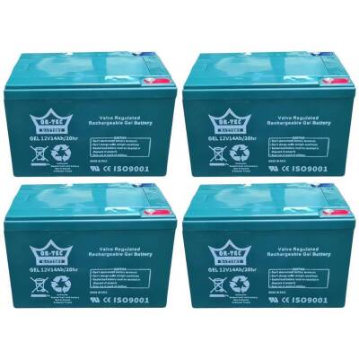 Yuki Yk-42 - Yk-51 Ortec 12V 14AH Motorsiklet Jel Akü 4'lü Set - 1