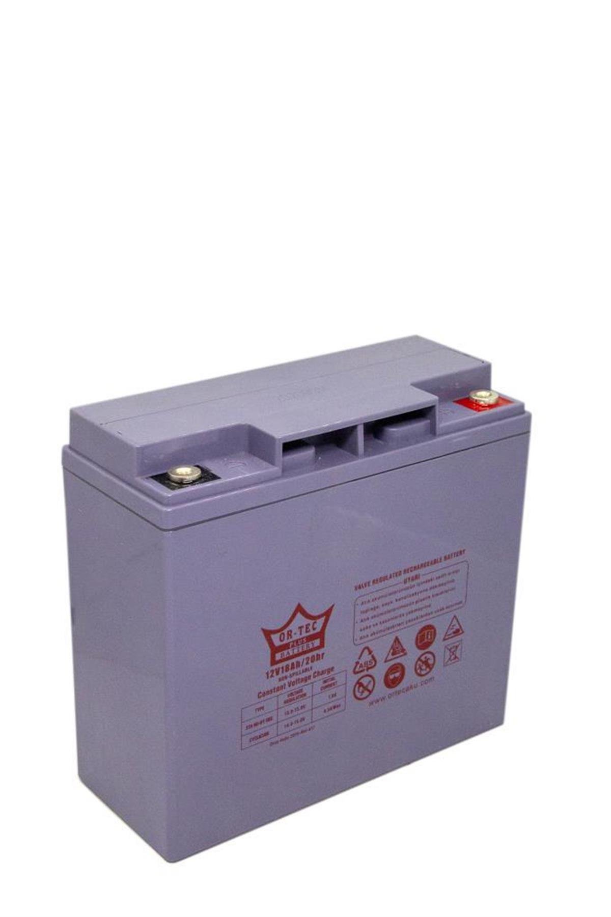 Ortec 12V 18Ah Bakımsız Akü - 1