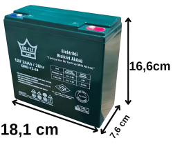  Ortec 12 Volt 24 Amper Jel Akü En Ucuz - 1