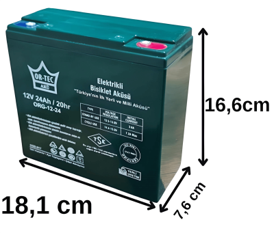  Ortec 12 Volt 24 Amper Jel Akü En Ucuz - 1