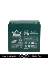 Ortec 12v 24ah Jel Akü - 2