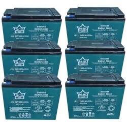 ORTEC 12V 80AH Elektrikli Bisiklet Aküsü - Jel Akü 6 Adet - Ortec