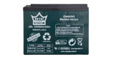 Ortec 12v 80ah Jel Elektrikli Bisiklet Aküsü - 1