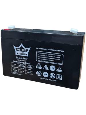 Ortec 6V 7AH Bakımsız Kuru Akü - 2
