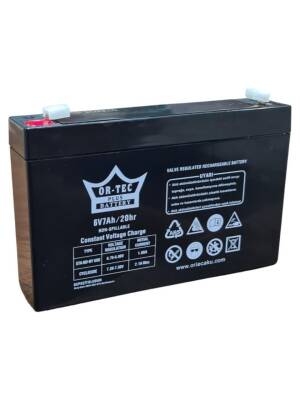 Ortec 6V 7AH Bakımsız Kuru Akü - 3