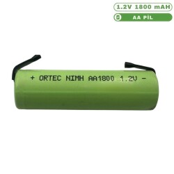 ORTEC NIMH AA 1800 MAH 1.2V-PUNTALI - Ortec