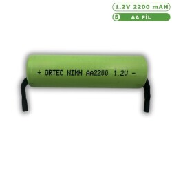 ORTEC NIMH AA 2200 MAH 1.2V-PUNTALI - Ortec