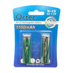 ORTEC NIMH RECHARGEABLE AA 1100 MAH 1.2V - Ortec