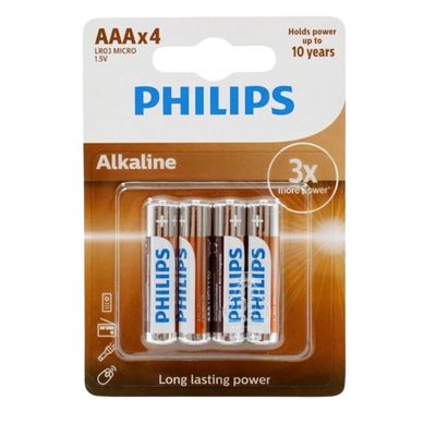 Philips Alkalin AAAKalem Pil 4 Lü - 1
