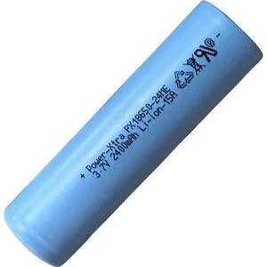 Power-Xtra PX18650-24ME 3.7V 2400mAh 15A Li-Ion Şarjlı Pil 18650 Yüksek Akım - 1