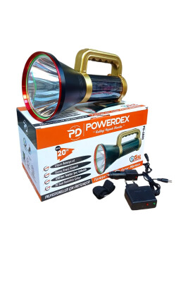 Powerdex PD-5800 20W Şarjlı ve Güneş Enerjili El Feneri - powerdex