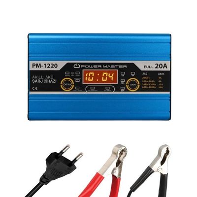 Powermaster PM-1220 12 Volt Max 20 Amper Akü Şarj Cihazı - PowerMaster