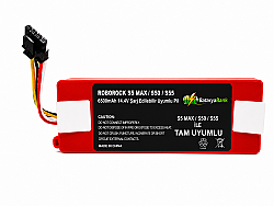 Roborock S5 Max / S50 / S55 Uyumlu Robot Süpürge Bataryası 14.4V 6500mAh Şarj Edilebilir Yedek Pil - 2