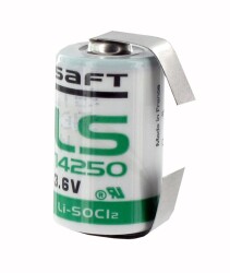 Saft LS14250 Puntalı 3.6V Lityum Şarj Olmayan Pil - Saft Batteries