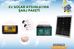 Solar Aydınlatma ve Cep Telefonu Şarj Seti Güneş Enerjili - EMT