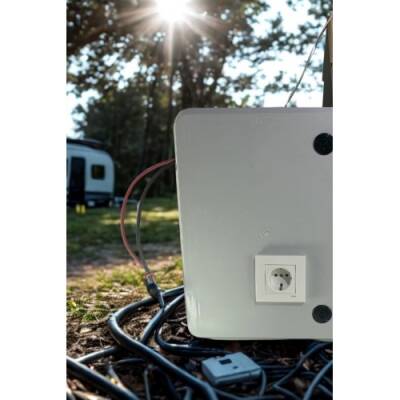 Taşınabilir 12v Buzdolabı+TV+3 Lamba ve Cep Telefonu Şarj Güneş Enerji Sistemi - 4