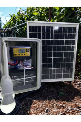 Çobanlar için Seyyar Güneş Enerjili Lamba Seti ve Cep Telefonu Şarj Seti - 2