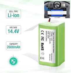 Tesvor T8 Robot Süpürge için 2600mAH Lion Akıllı Robot Pili - Tesvor