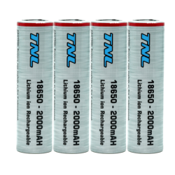 4 Adet TNL 18650 30A Discharge 2000mAH 3.7 Li-ion Başlıksız Şarjlı Pil - TNL