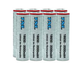 8 Adet TNL 18650 2000mAH 3.7V 30A Discharge Li-ion Başlıksız Şarjlı Pil - TNL