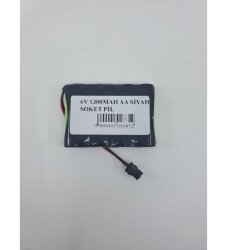 6V 1300MAH Siyah Soketli Oyuncak Araba Pili Bataryası - BataryaBank