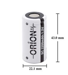 SC 2200mAH 10C Ni-MH Şarjlı Matkap-Süpürge Pili - 2