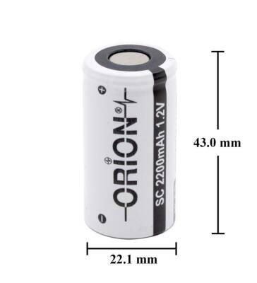 SC 2200mAH 10C Ni-MH Şarjlı Matkap-Süpürge Pili - 2