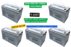 Ttec 12 Volt 100 Amper Jel Akü 10 adet Toptan Satış - ttec