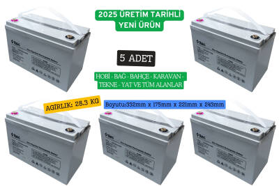Ttec 12 Volt 100 Amper Jel Akü 10 adet Toptan Satış - 1