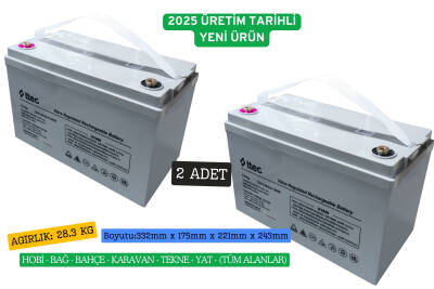 Ttec 12 Volt 100 Amper Jel Akü 2 Adet Özel Fiyat - 1