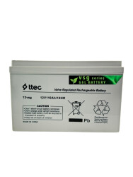 TTEC 12V 110Ah Jel Akü – Şarj Edilebilir ve Bakım Gerektirmez Jel Teknoloji - 1