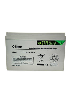 TTEC 12V 110Ah Jel Akü – Şarj Edilebilir ve Bakım Gerektirmez Jel Teknoloji - 1